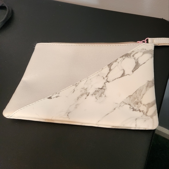 Ipsy Makeup/Cosmetic Bag Marble/Pink - Picture 2 of 8